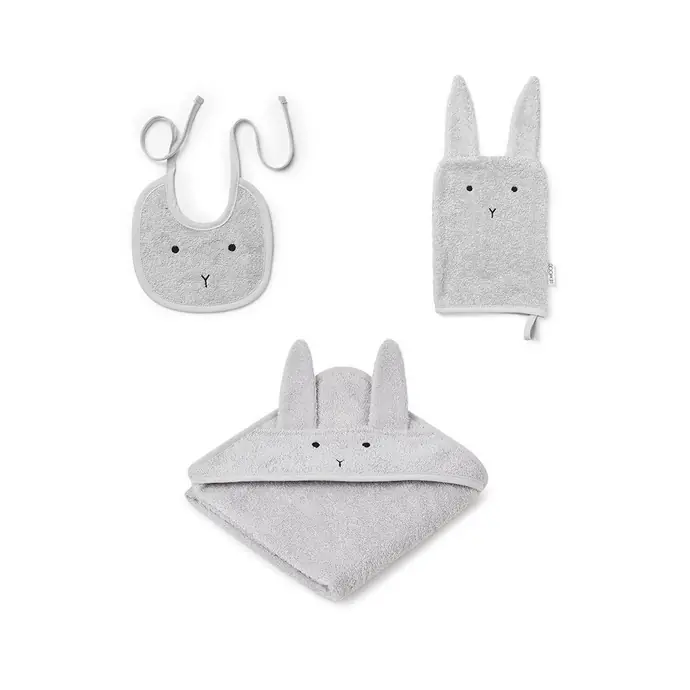 LIEWOOD / Detská sada Adele Rabbit Dumbo Grey