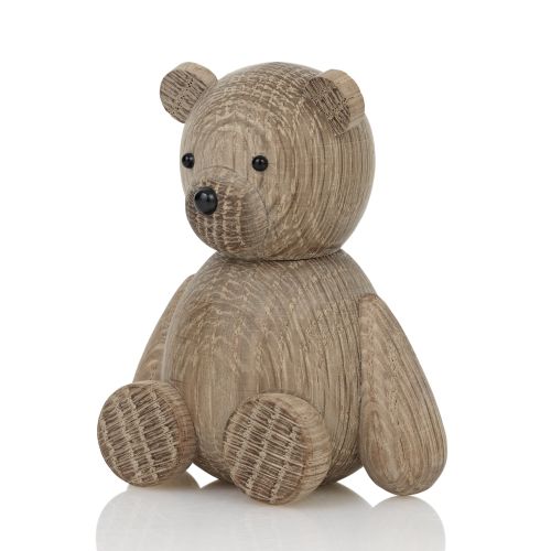Lucie Kaas / Dřevěná figurka Teddy Bear Oak Small