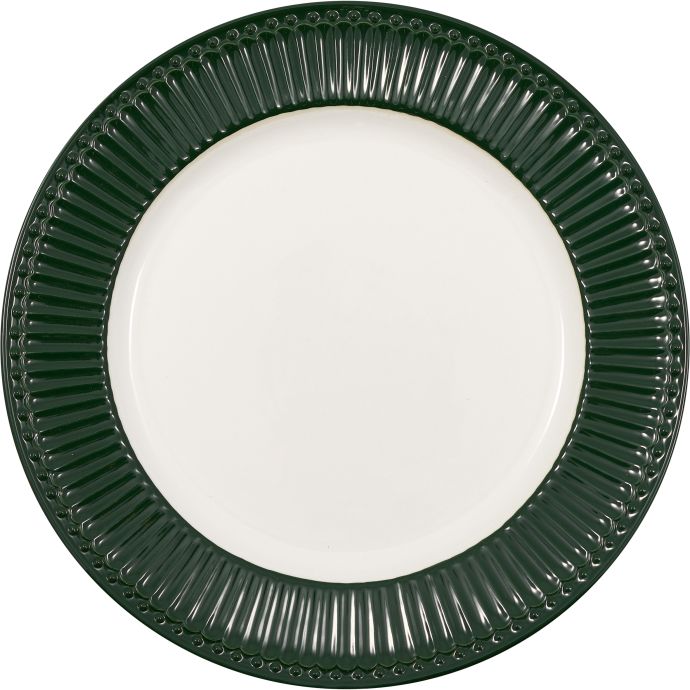 GREEN GATE / Obedový tanier Alice Pinewood Green 26,5 cm