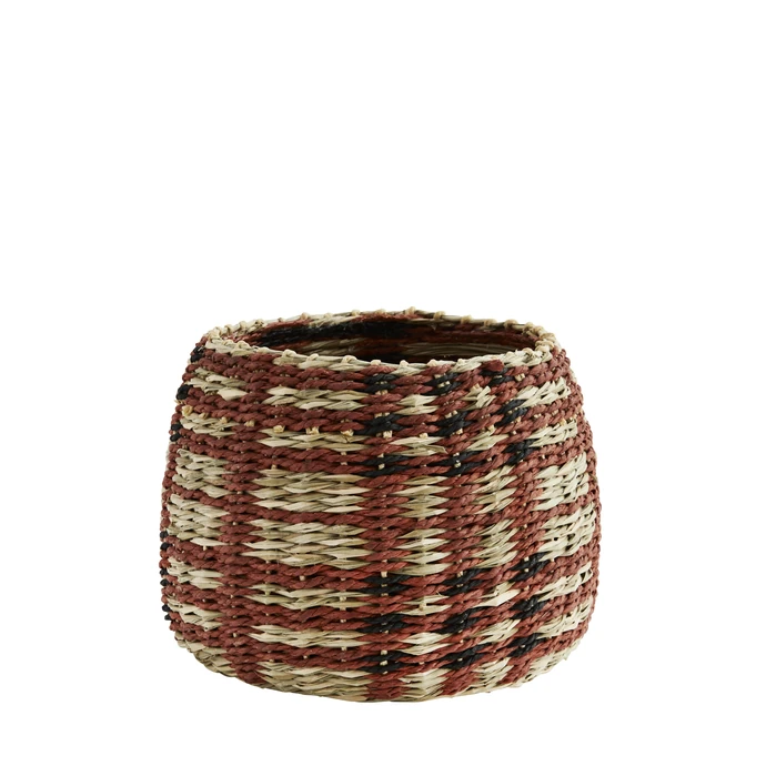 MADAM STOLTZ / Ručně pletený košík Paper Rope Basket