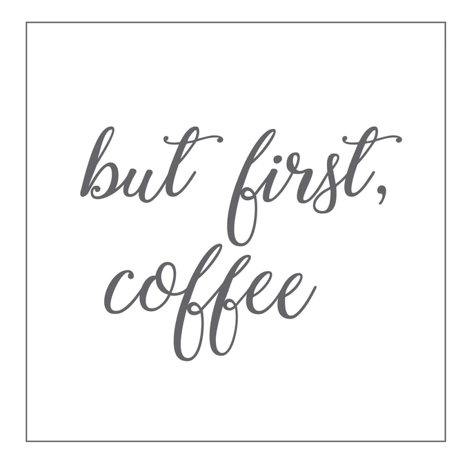 Krasilnikoff / Papírové ubrousky But First Coffee