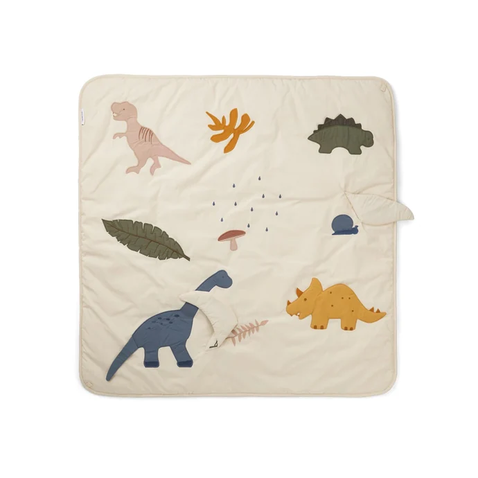 LIEWOOD / Hrací deka pro děti Glenn Dino Mix - 110×110 cm