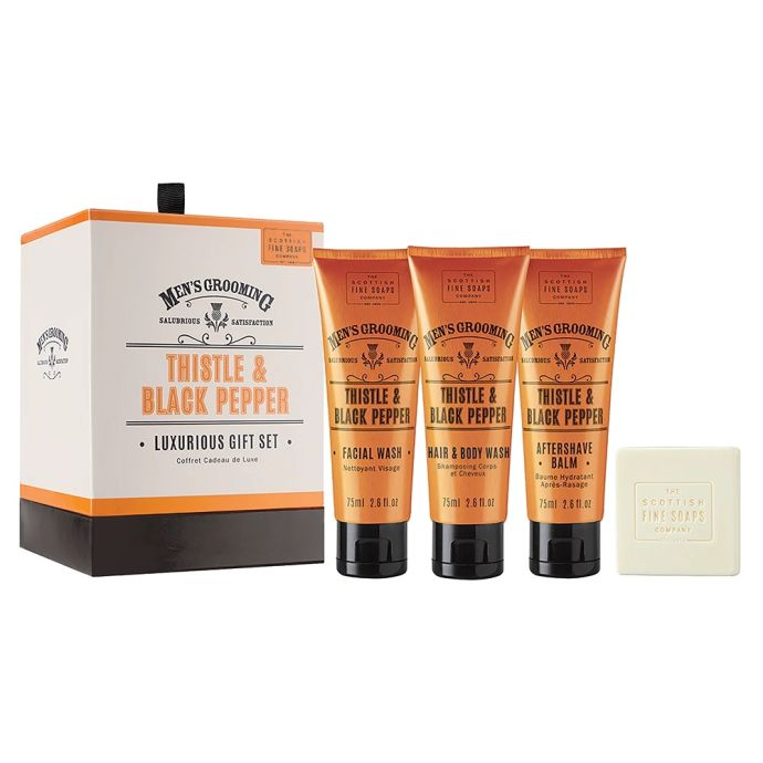 SCOTTISH FINE SOAPS / Pánská kosmetická sada Thistle & Black pepper