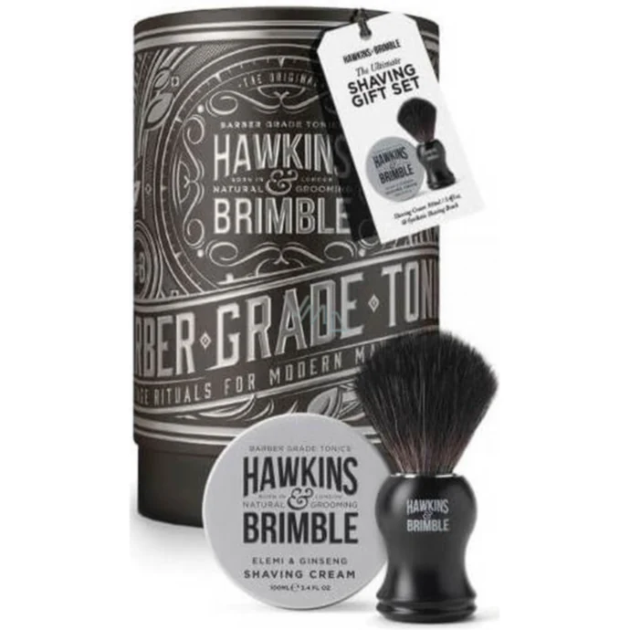 Hawkins & Brimble / Pánský set na holení Shaving Brush and Cream