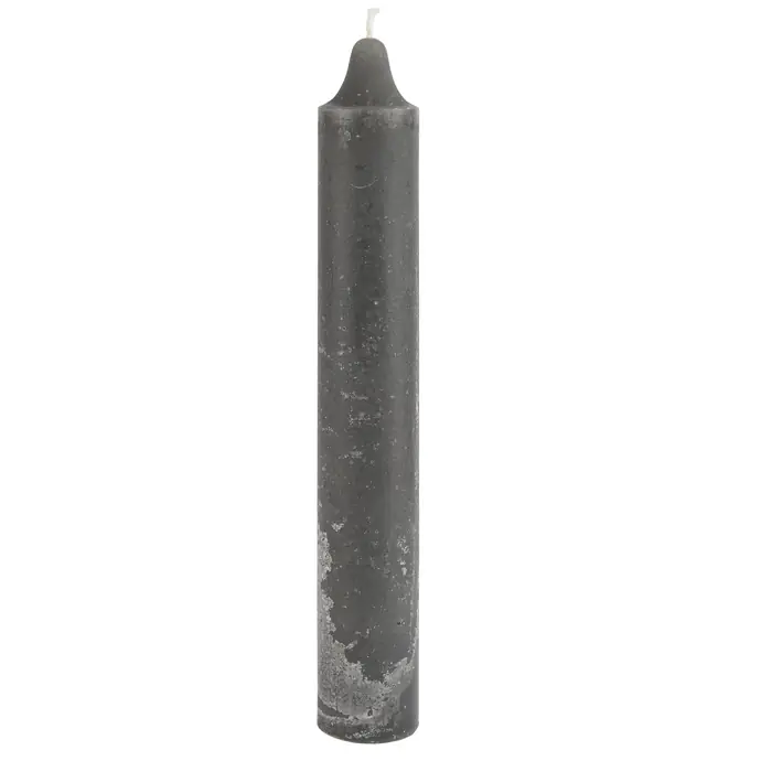 IB LAURSEN / Vysoká svíčka Rustic Dark Grey 25 cm