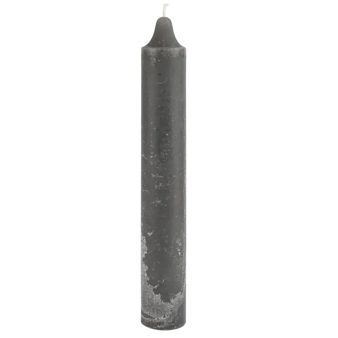 Ib Laursen / Vysoká svíčka Rustic Dark Grey 25 cm