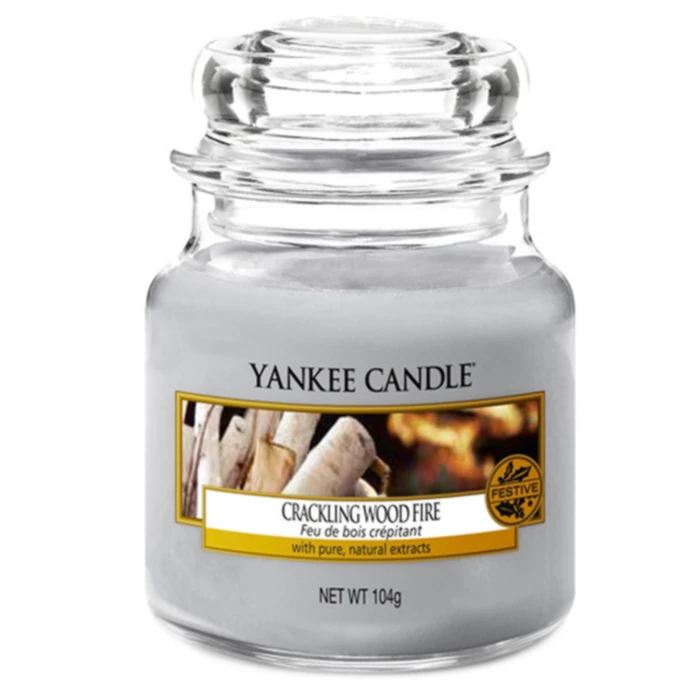 Yankee Candle / Svíčka Yankee Candle 104gr - Crackling Wood Fire