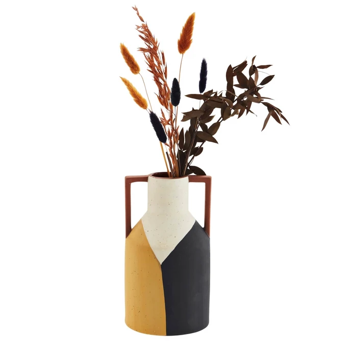 MADAM STOLTZ / Dekoratívna váza Terracotta Handles 25cm