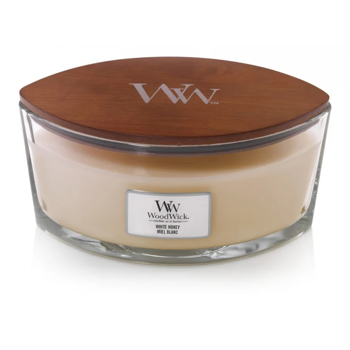 WoodWick / Vonná svíčka WoodWick - White Honey 454 g