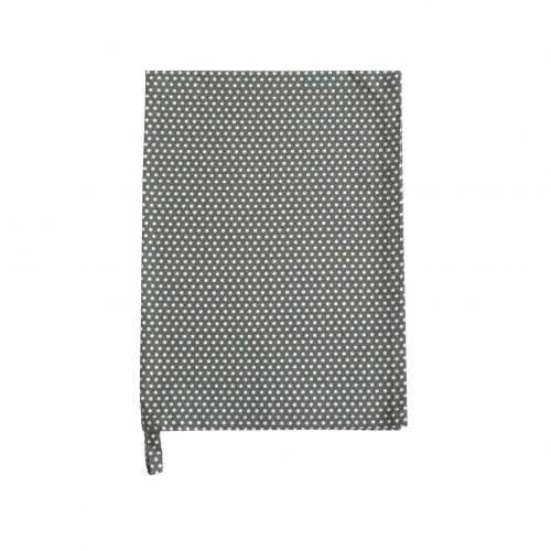 Krasilnikoff / Bavlnená utierka Micro Dots Charcoal