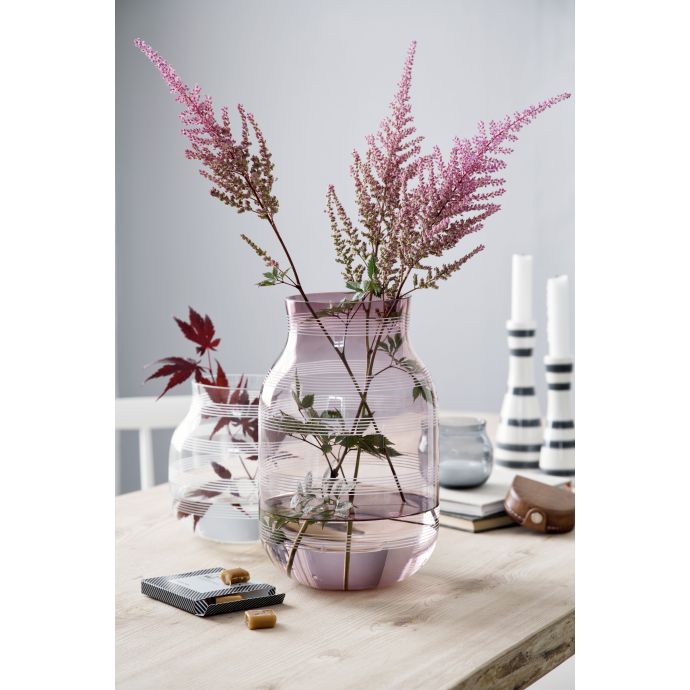 KÄHLER / Sklenená váza Omaggio Plum 28 cm