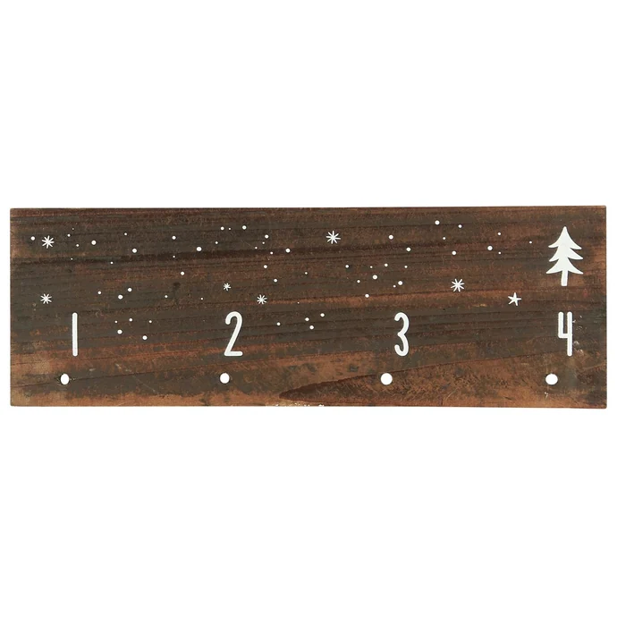 Ib Laursen / Dřevěný adventní kalendář White Print