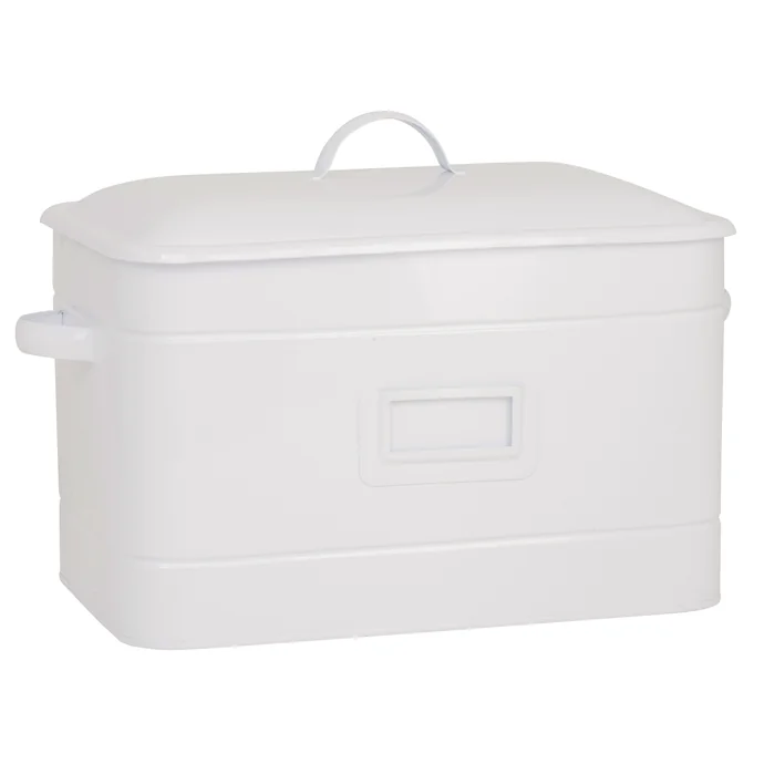 IB LAURSEN / Plechový box na pečivo s poklopom White