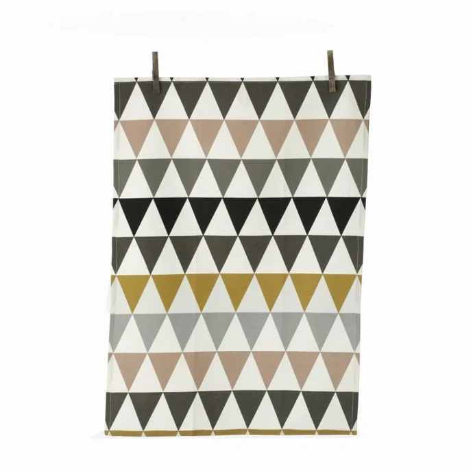 Ferm Living / Utěrka Triangle multi 50x70