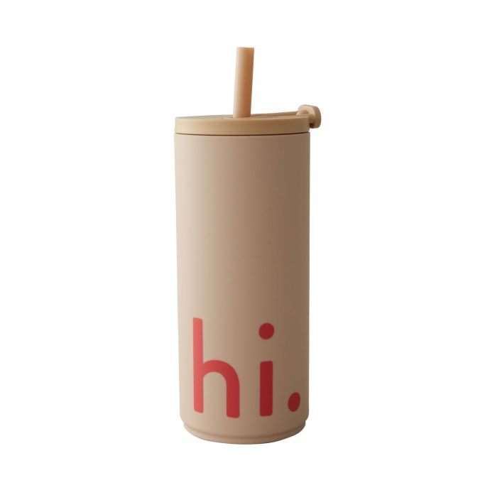 DESIGN LETTERS / Cestovný hrnček so slamkou Hi 500 ml