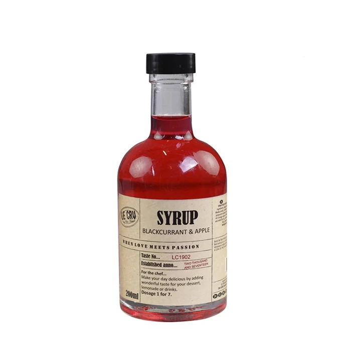 LE CRU Delicacies / Jablečný sirup s černým rybízem 250ml