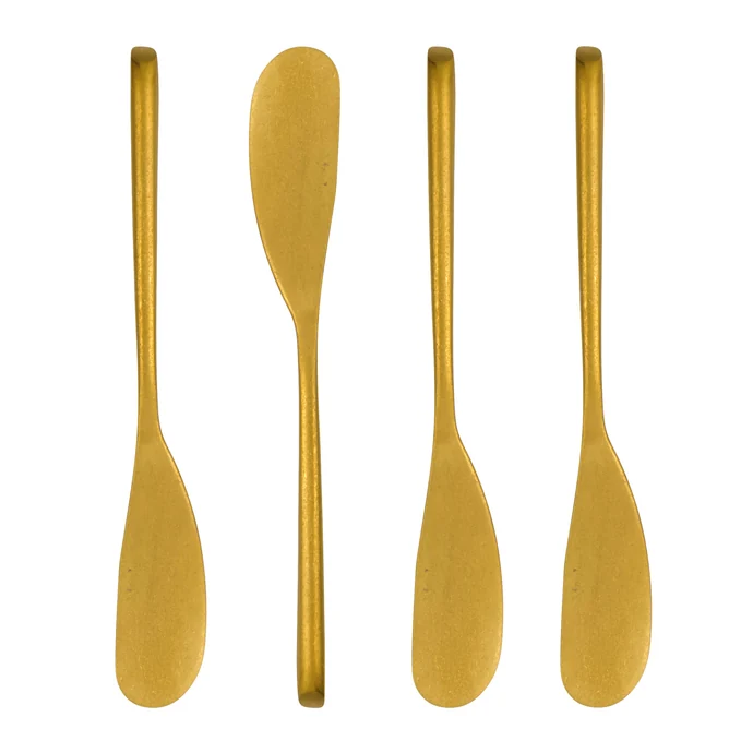 Nicolas Vahé / Sada nožů na máslo Antique Gold – 4 ks