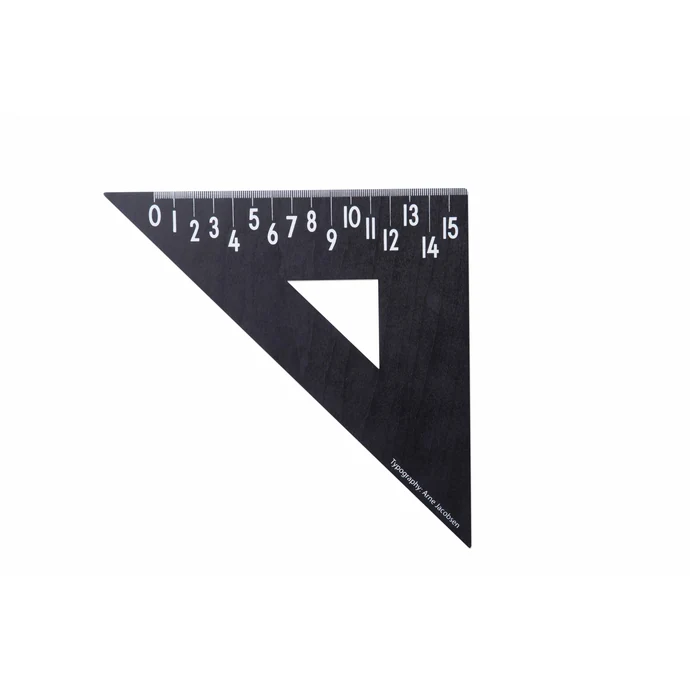 DESIGN LETTERS / Pravítko trojuholník Design Letters black