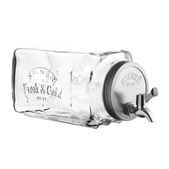 KILNER / Sklenený nápojový automat do chladničky 3 l