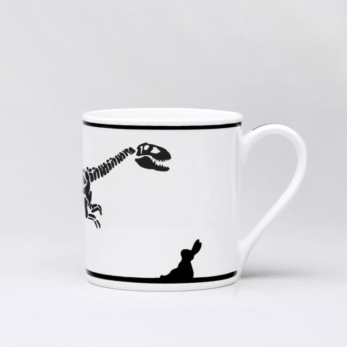 HAM / Porcelánový hrnček Dinosaur Rabbit 300 ml
