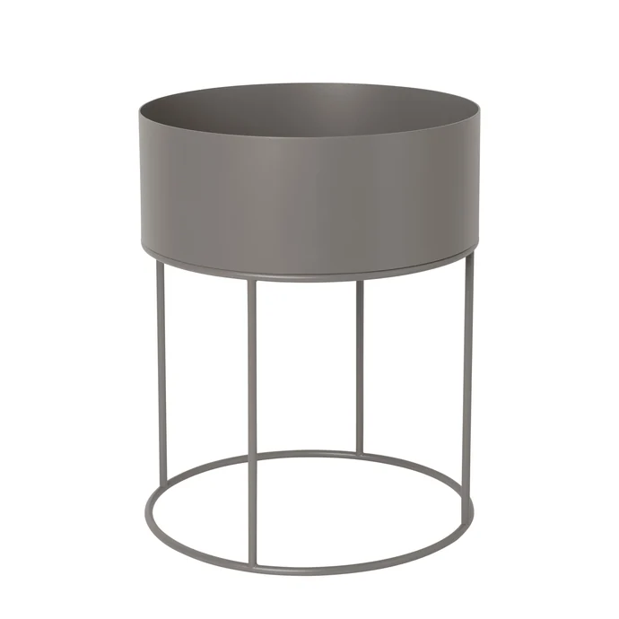 Ferm Living / Stojan na květináč Round Warm Grey
