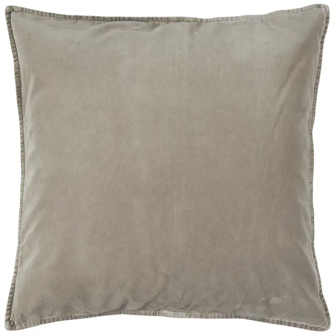 Ib Laursen / Sametový povlak na polštář Ash Grey 52×52 cm