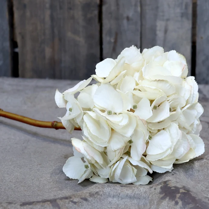 Chic Antique / Umělá květina Hortenzie White