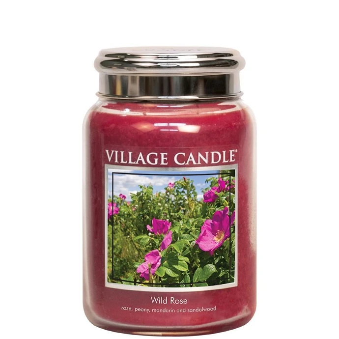 VILLAGE CANDLE / Sviečka Village Candle - Wild Rose 602g