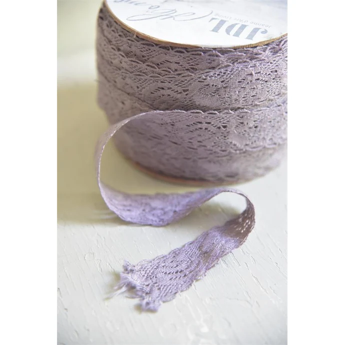 Jeanne d'Arc Living / Krajková stuha Dusty Purple - 1 m