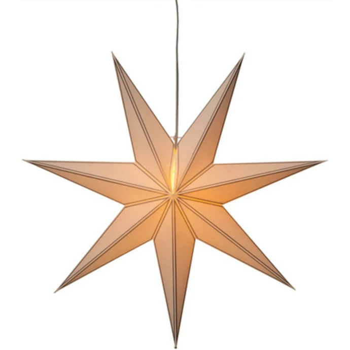 STAR TRADING / Závesná svietiaca hviezda Nicolas Silver 80 cm
