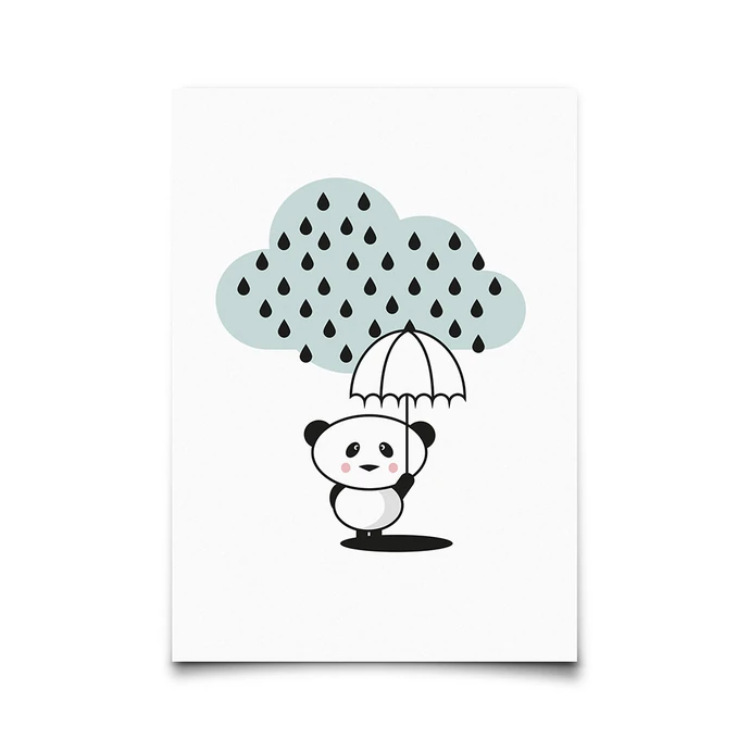 EEF lillemor / Pohlednice Panda Rain A6