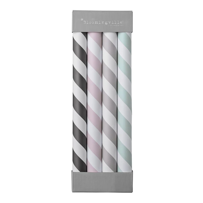Bloomingville / Baliaci papier White Stripes - set 4 ks