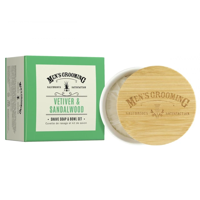 SCOTTISH FINE SOAPS / Pánske mydlo na holenie v dóze Vetiver a santalové drevo 100 g
