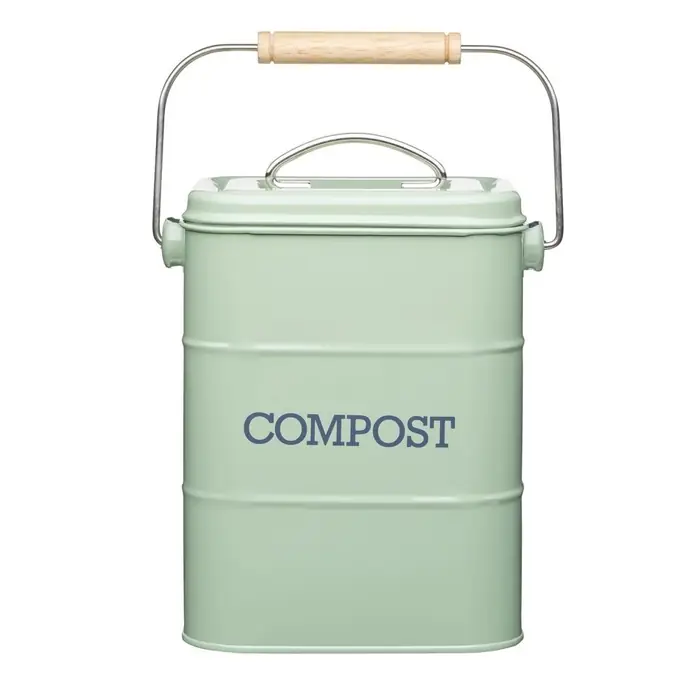 Kitchen Craft / Vedierko na kompost Sage green 3,2 l