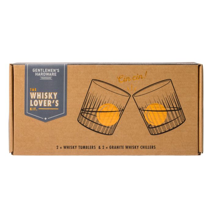 GENTLEMEN'S HARDWARE / Darčeková sada pohárov na whisky a chladiacich kameňov
