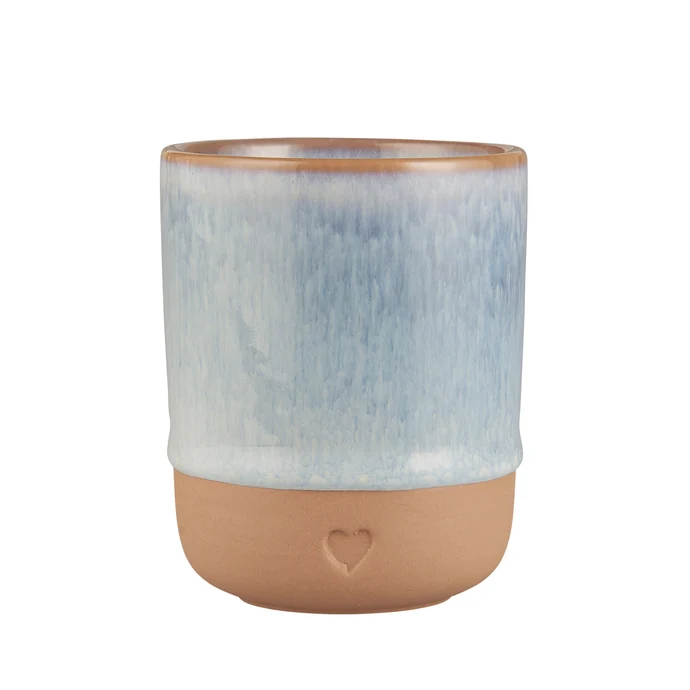 Ib Laursen / Kameninový hrnek Heart Light Blue Matt 190 ml