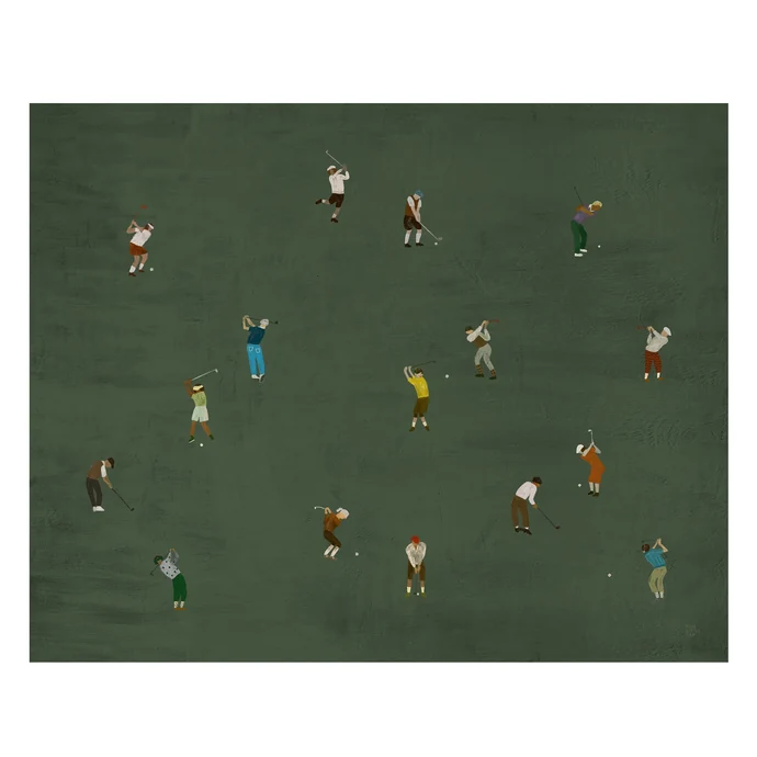 Fine Little Day / Autorský plakát Golfers by Elisabeth Dunker 50x40 cm
