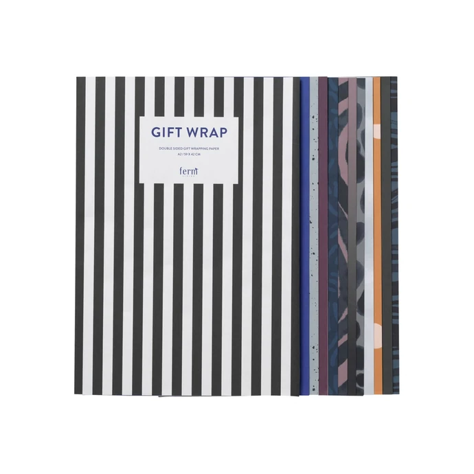 ferm LIVING / Sada baliacich papierov Gift Wrapping Book 11 archov