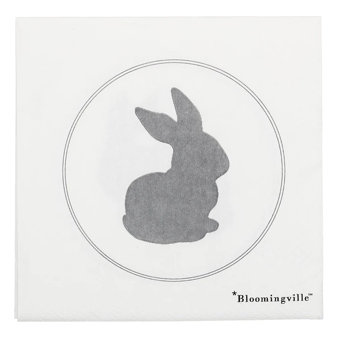 Bloomingville / Velikonoční papírové ubrousky Rabbit