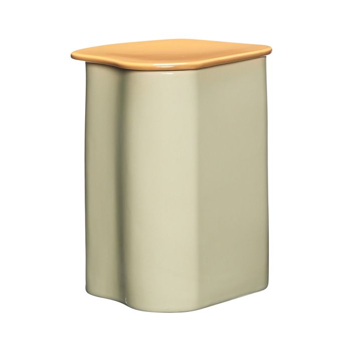 Hübsch / Úložná dóza s víkem Amare Stone Powder Sand/Brown 2,5 l