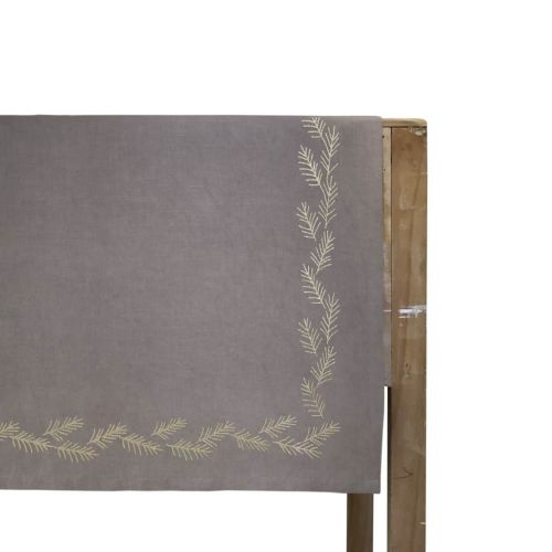 Chic Antique / Bavlněný běhoun Gold Print Linen 150×45 cm