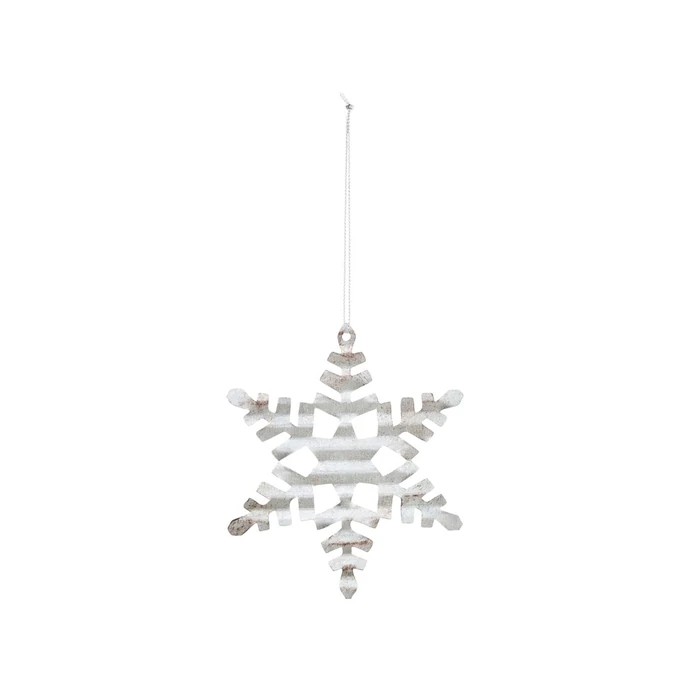 House Doctor / Vánoční ozdoba Silver Snowflake 11,7 cm