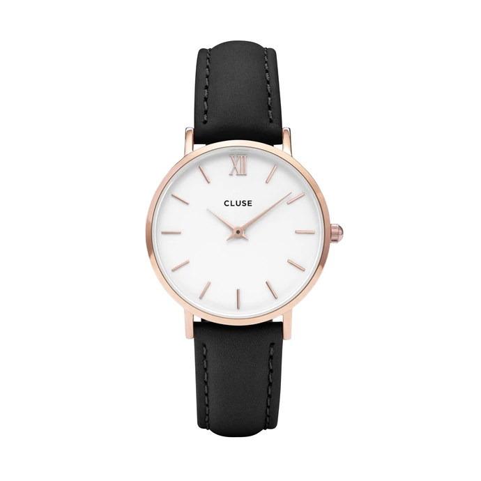 CLUSE / Hodinky Cluse Minuit Rose Gold white/black