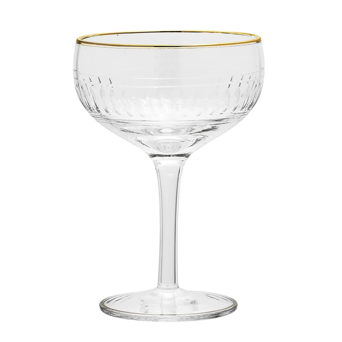 Bloomingville / Pohár na šampaňské Clear Glass