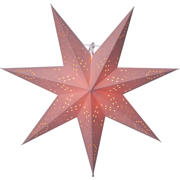 STAR TRADING / Závesná svietiaca hviezda Romantic Pink 54 cm