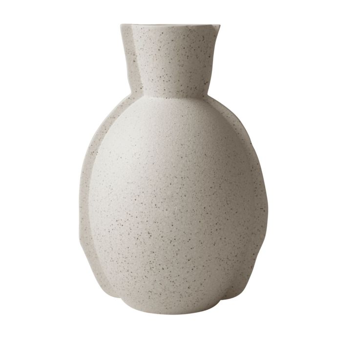 DBKD / Keramická váza Edge Cream Dot 30 cm