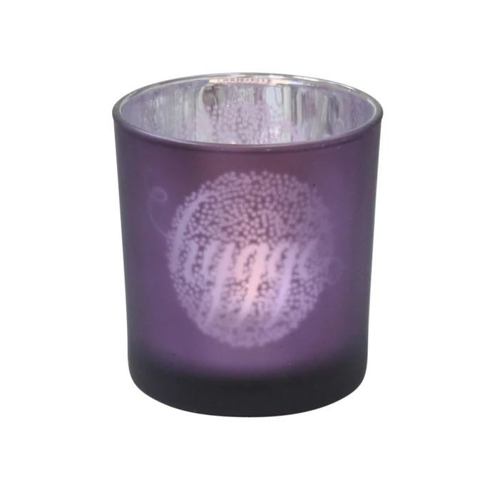 Krasilnikoff / Skleněný svícen Hygge Purple