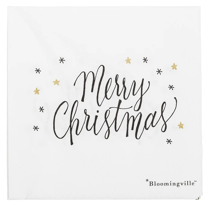 Bloomingville / Vianočné servítky Noel white