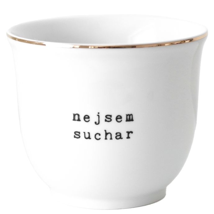 Bella Rose / Porcelánový obal na kvetináč Nejsem suchar 13 cm - CZ