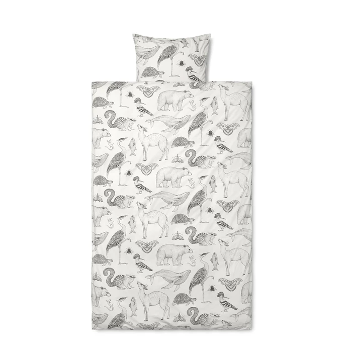 ferm LIVING / Detské bavlnené obliečky Animals 100x140 cm